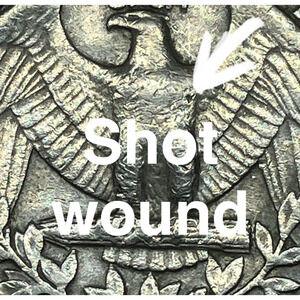 1978-D Quarter Filled D Error on Obverse & Wounded Eagle on Reverse